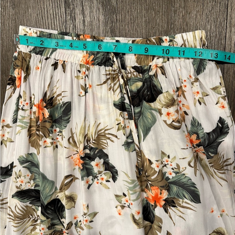 Ripcurl Floral Ivory Asymmetrical Skirt - Sz S - Picture 5 of 9